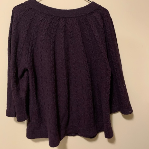 Purple Button Up Cardigan - Picture 3 of 3